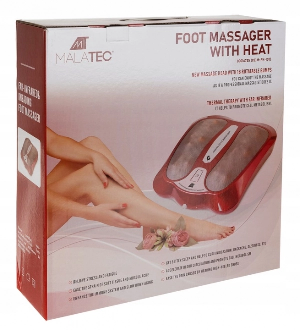 Shiatsu massageapparat til fødder med opvarmning