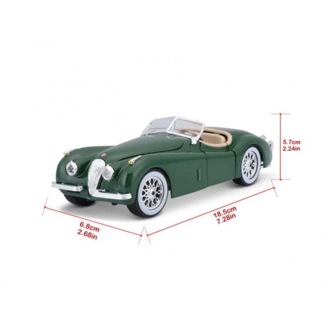 Bburago 1:24 Jaguar XK 120 Roadster (1951) grøn 18-22018
