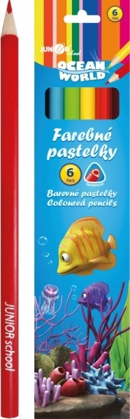 Farveblyanter Ocean World trekantede 6 stk