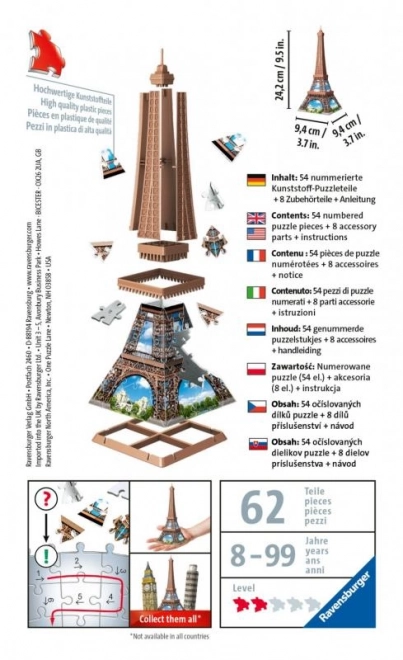 Ravensburger 3D puslespil mini Eiffeltårn