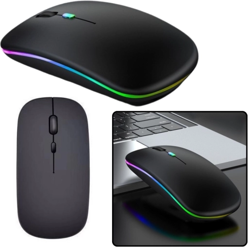 Trådløs ergonomisk mus sort