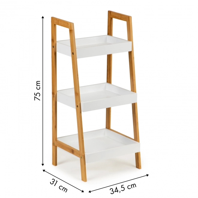 Bogreol med 3 hylder bambusramme ModernHome