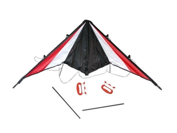 Farverig flyvedrage af nylon 130x65 cm