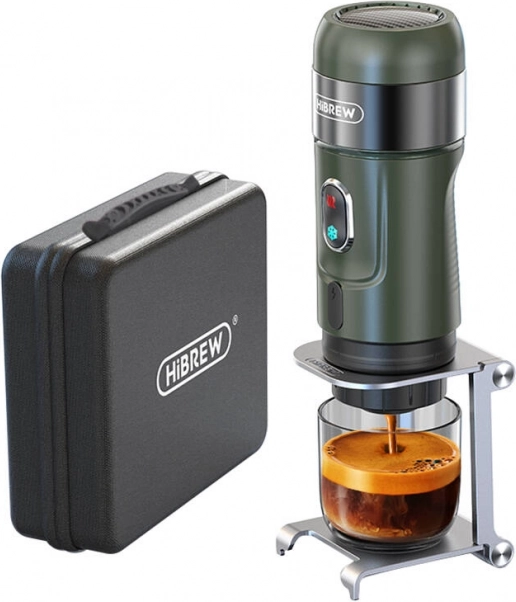 HiBREW 3-i-1 bærbar kaffemaskine med etui