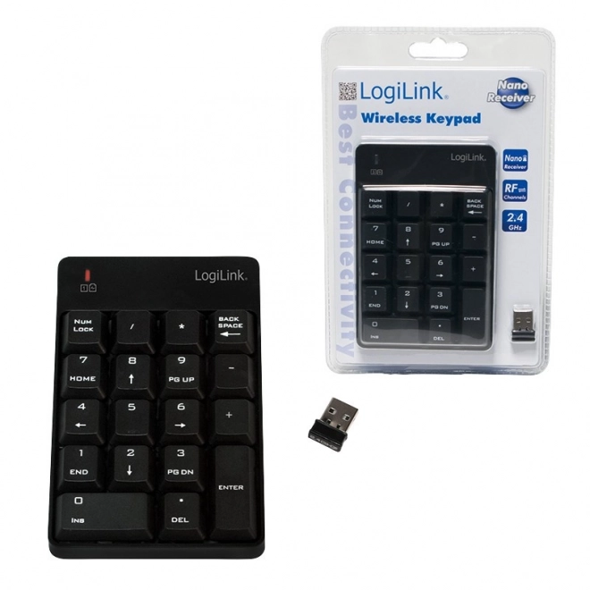 Trådløst numerisk tastatur, 18 taster