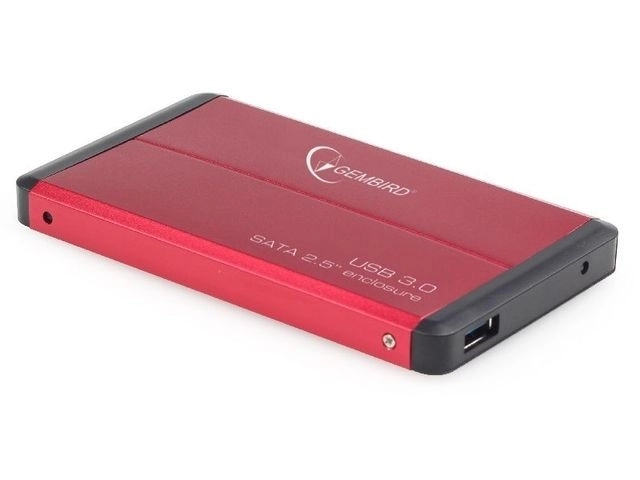 Eksternt HDD-etui 2.5'' SATA USB 3.0 rød