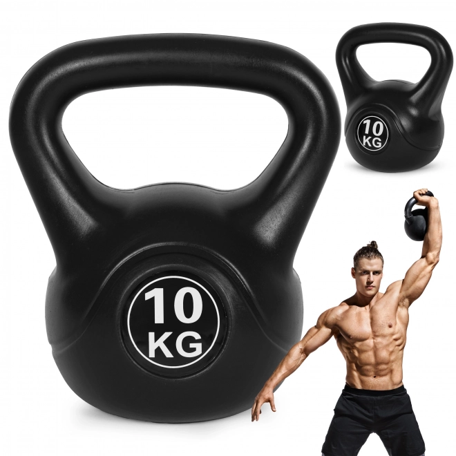 Kettlebell til træning sort - 10 kg