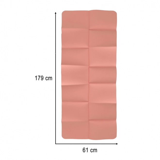 Foldbar yogamåtte 183x61x0,4 cm pink