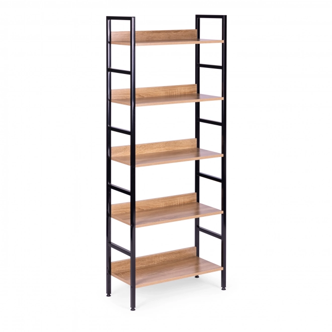 Moderne bogreol med 5 hylder