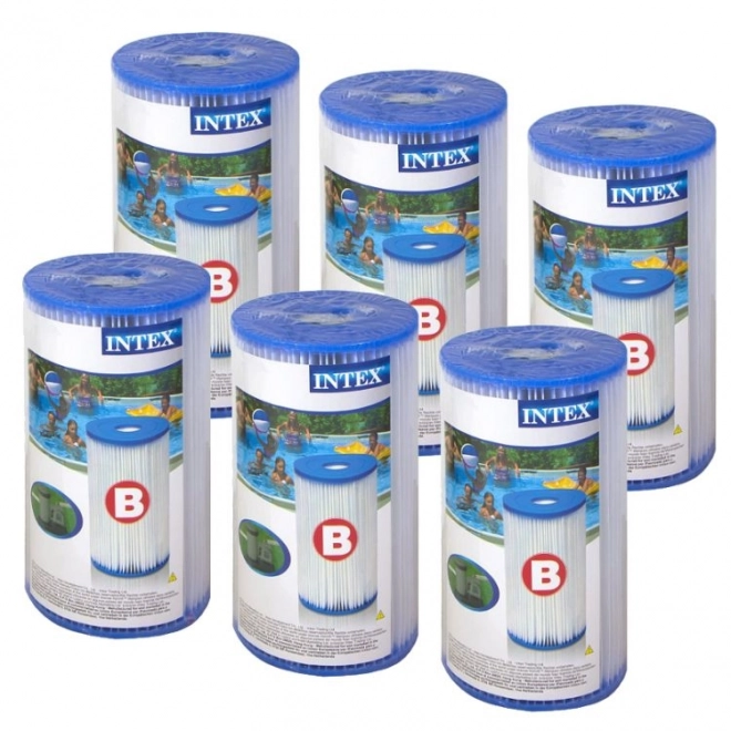 Sæt af Intex Filter Type B 6 stk