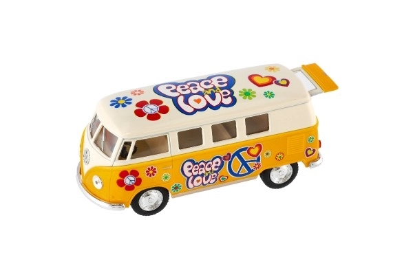 Autobus Kinsmart VW Klassisk metal/plast 13cm med tilbagespoling