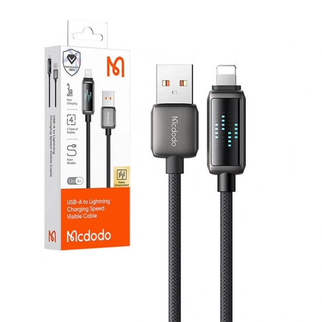 USB-A til Lightning-kabel Mcdodo med LED-display 1,2 m