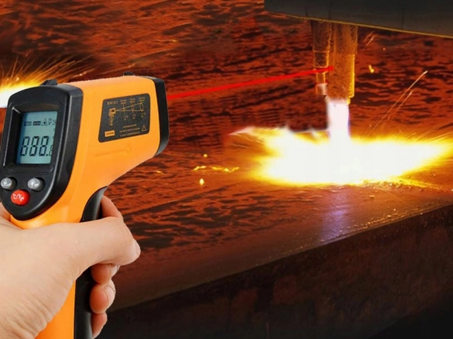 Berkontakt lasertermometer -50 +380°c