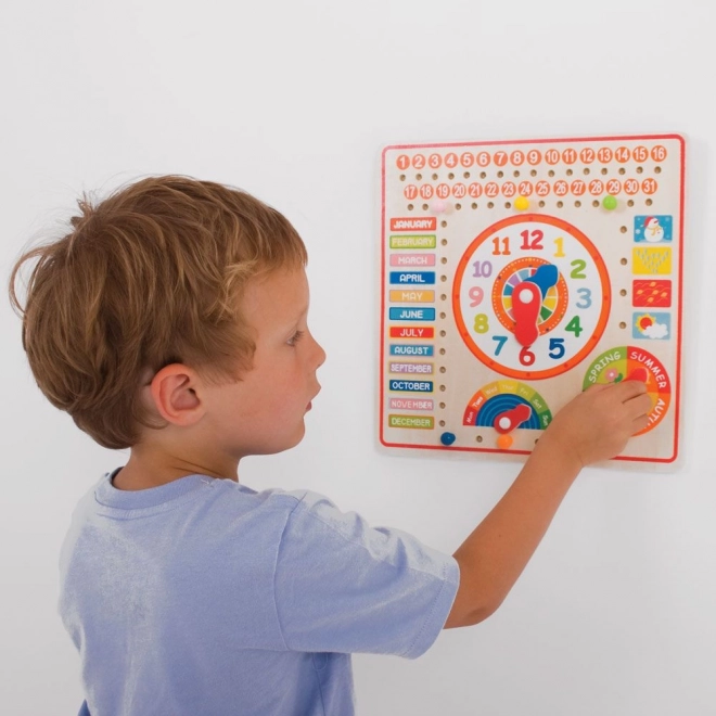 Bigjigs Toys Kalender med ur