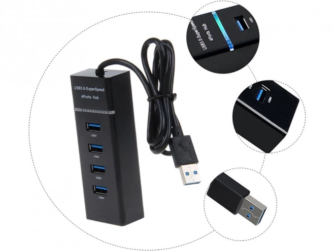 Usb hub med 4 porte
