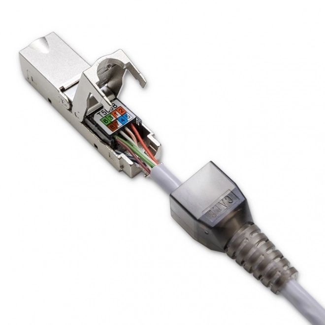 Værktøjsfri RJ45 STP Cat6 konektor