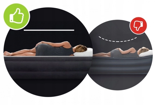 Oppustelig madras Velvet Bed med pumpe Intex 64150ND