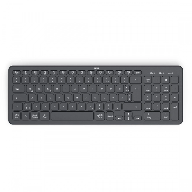 Trådløst tastatur Hama WK-300 sort