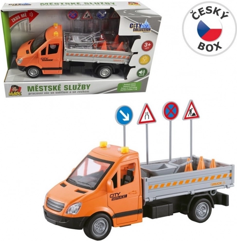 Bymæssig service-lastbil med svinghjul 24 cm