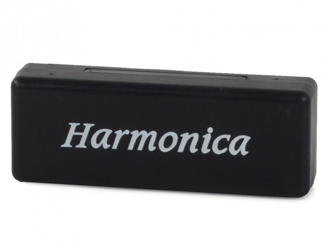 Metal mundharmonika C dur med etui