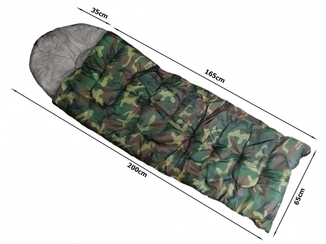 Sovepose Mummy Camo 200 x 65 cm kamuflage