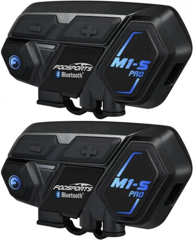 Intercom til motorcykler Fodsports M1-S Pro (2 stk.)