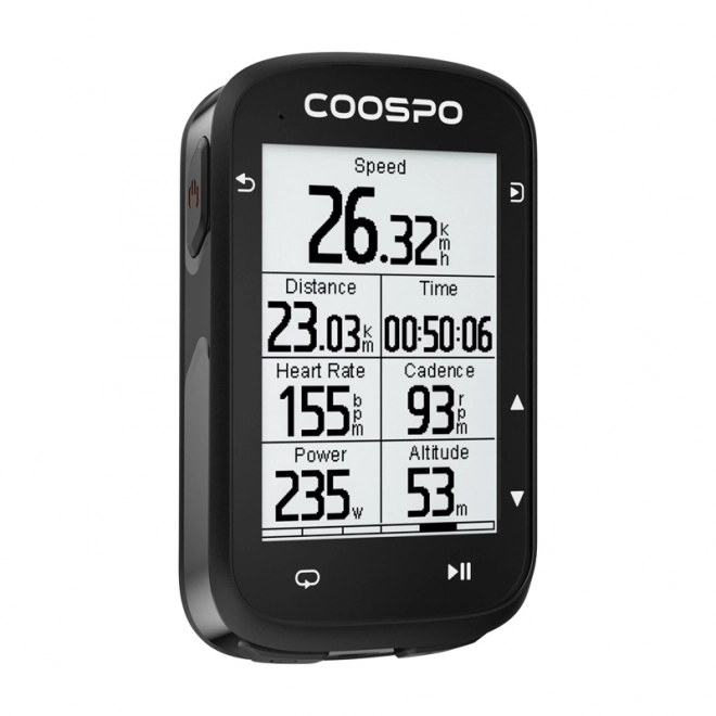 Cykelcomputer Coospo med GPS og ydeevne til cyklister