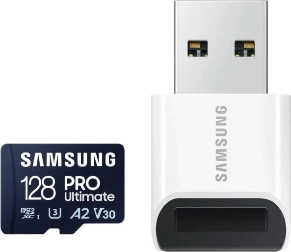 Samsung microSDXC PRO Ultimate hukommelseskort 128 GB, 200 MB/s, UHS-I U3 V30 A2