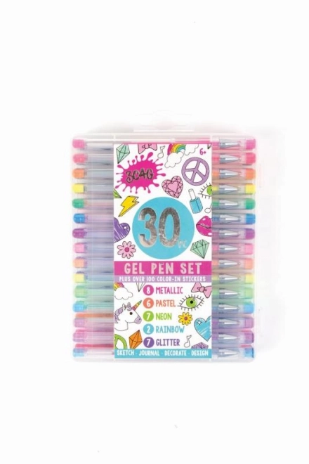 Gelpen MAKE IT REAL - Sæt med 30 farver