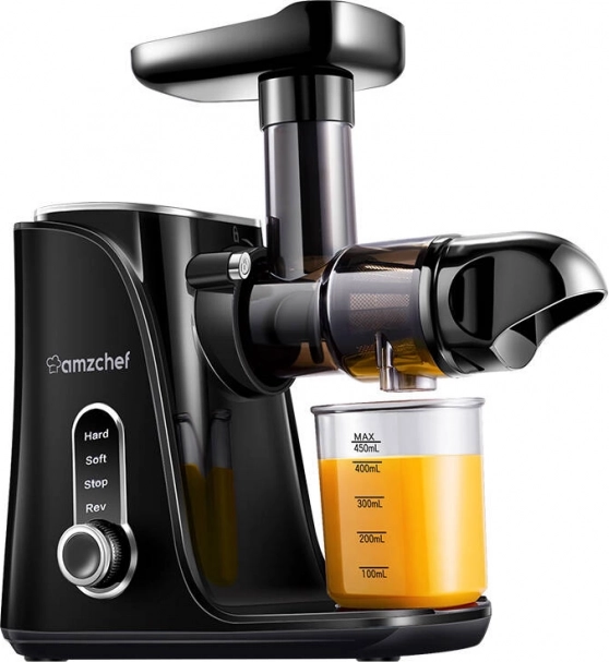 Langsomtvirkende saftpresser sort AMZCHEF