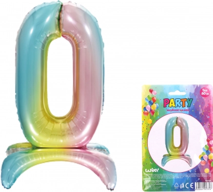Oppustelig ballon nummer 0 Regnbue