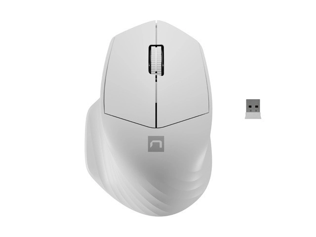 Trådløs mus Siskin 2 1600 DPI Bluetooth 5.0 + 2,4GHz – Hvid