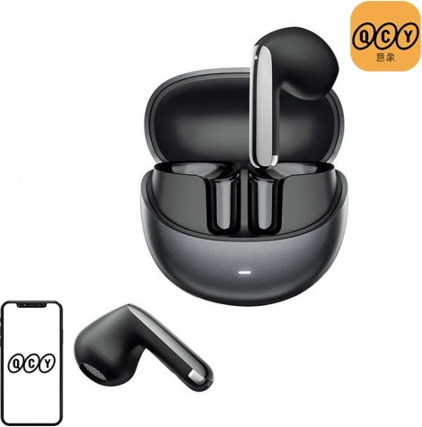 Trådløse høretelefoner QCY AilyBuds Pro+ HT10 Pro med ANC, sort