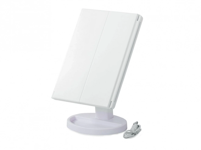LED spejl til makeup med 22 LED og forstørrelse