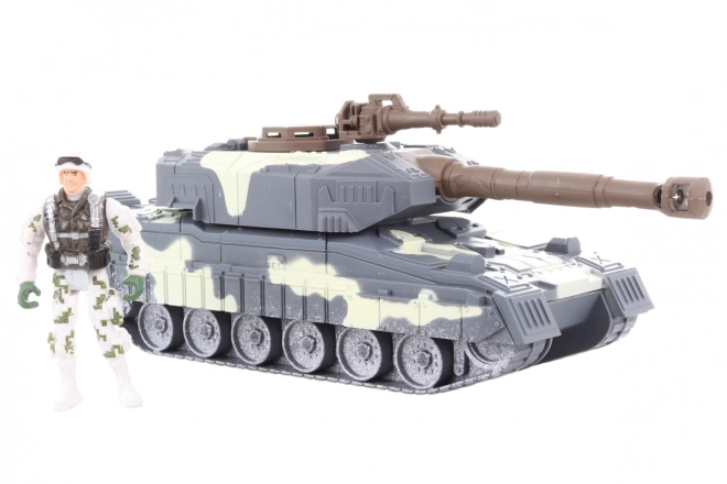 Milit6rt sæt med batteridrevet tank