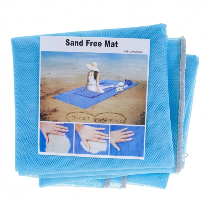 Strandmåtte sandfri XXL 200x200cm