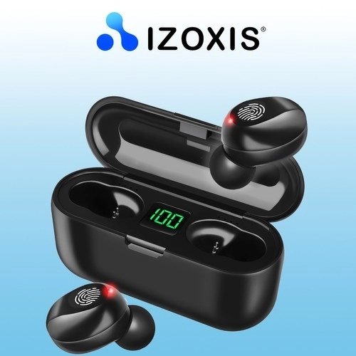 Bluetooth trådløse høretelefoner - sort + powerbank