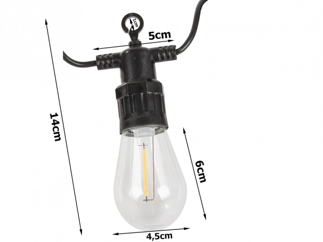 Have lyskæde med 10 LED-pærer
