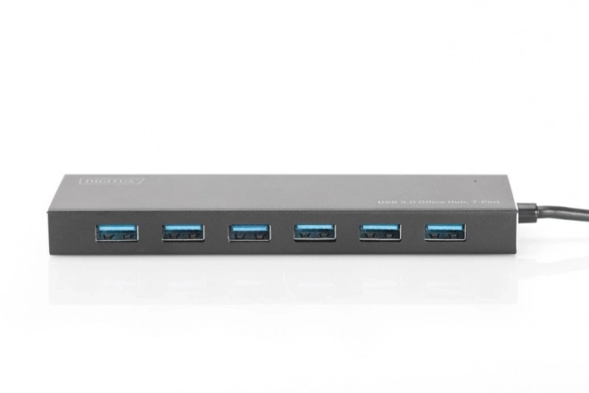 USB 3.0 hub med 7 porte, aluminium