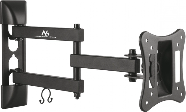 universelt vægbeslag til TV og monitor 13–27" sort, maks. 15 kg, VESA 100×100