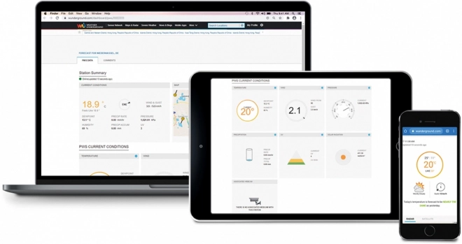 Professionel vejrstation med WiFi sensor 5i1