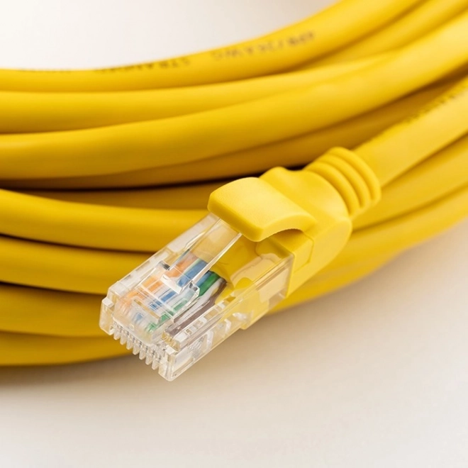 Gennemgående stik RJ45 CAT5e UTP Guldbelagte kontakter 100 stykker