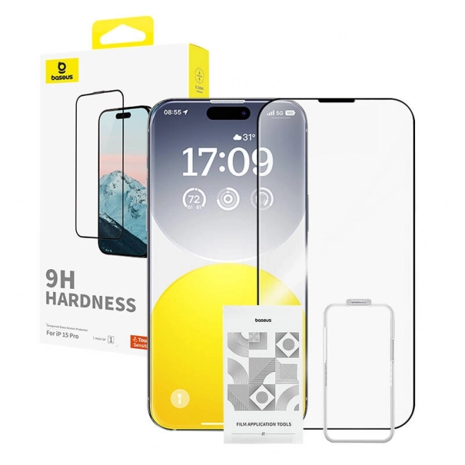 Hærdet glas Baseus 0,3 mm til iPhone 15 Pro