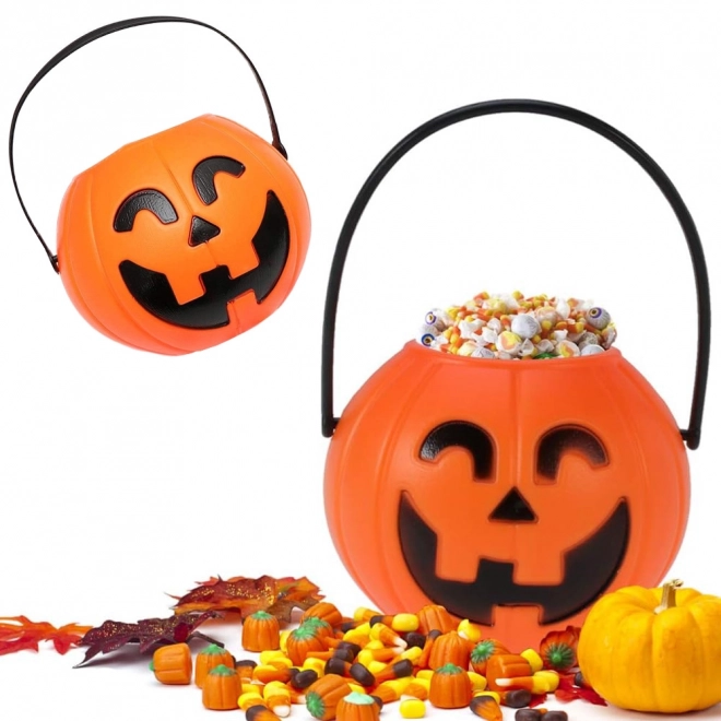 Græskarkurv til Halloween-slik