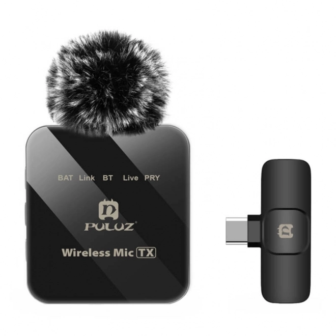 Trådløs lavalier mikrofon PULUZ PU648B (USB-C)