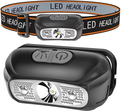 Pandelygte med LED, to tilstande, USB-opladning, op til 5 timers batteritid