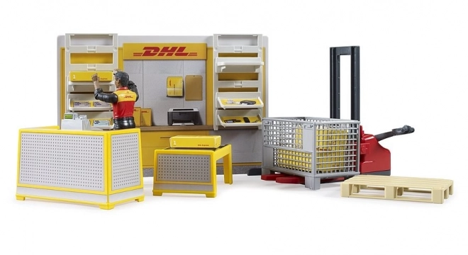 Bruder BWORLD Pakke Butik DHL med tilbehør