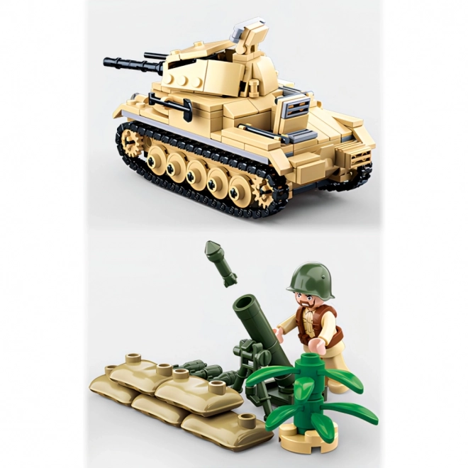 Sluban WWII M38-B0691 Tysk tank Panzer II