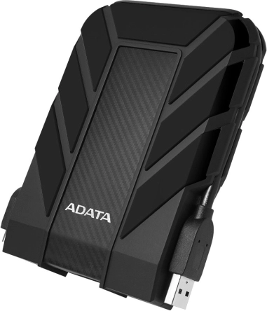 Robust ekstern harddisk ADATA 2 TB, 2,5", USB 3.1, sort