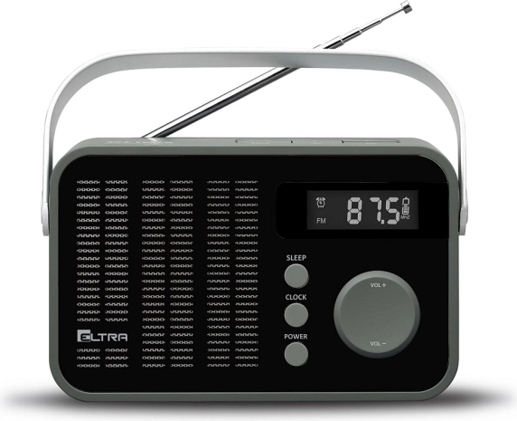 Bærbar FM-radio med digital tuning OLIWIA, sort